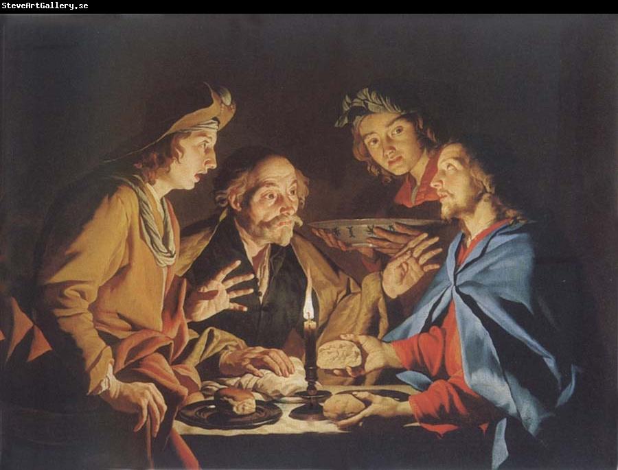 Matthias Stomer Christ in Emmaus